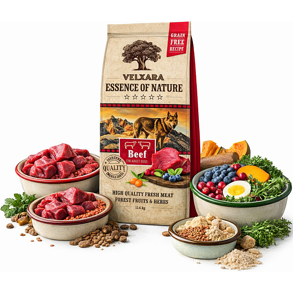 Velxara Essence of Nature GF dog adult monoprotein beef 11,4 kg