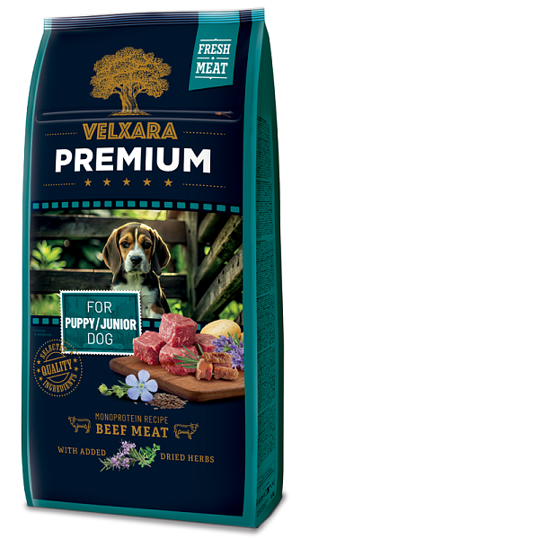 Velxara PREMIUM Dry Dog Junior Monoprotein Beef Meat 750 g