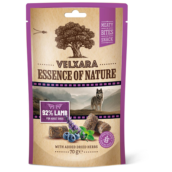 Velxara Essence of Nature Meaty Bite Snack Lamb 70 g