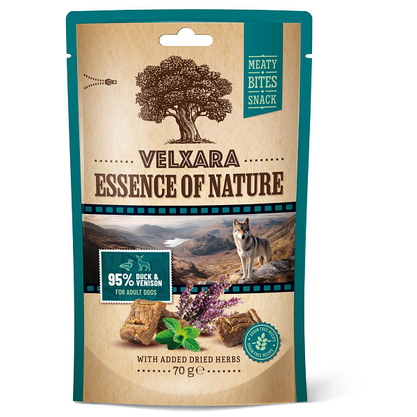 Velxara Essence of Nature Meaty Bite Snack Duck & Venison 70 g