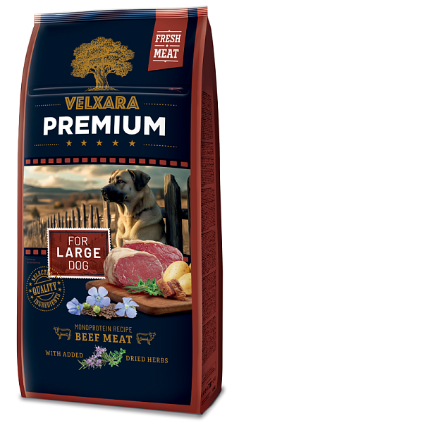 Velxara PREMIUM Dry Dog Adult Large Monoprotein Beef Meat 12 kg