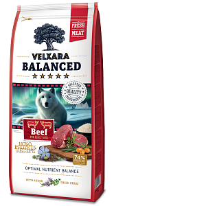 Velxara Balanced Dry FM Dog Adult Monoprotein Beef & Rice 750 g